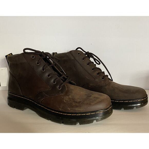 NWT Dr. Marten Size 13 M Bonny Leather Crazy Horse Distressed Dark Brown - Picture 5 of 13